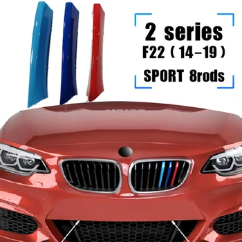 3ks ABS Auto Racing Mriežka Pásy Trim Clip Pre BMW F45 F46 F22 F23 2 Série M Power Auto Nálepky Príslušenstvo-2018 2019 2020