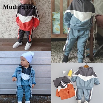 MudiPanda Deti Športové Oblečenie Set Sa 2021 Jar Jeseň Batoľa, Chlapcov, Šaty, Kostým Oblečenie Suit Baby Deti Tepláková Súprava Pre Dievčatá