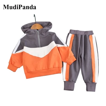 MudiPanda Deti Športové Oblečenie Set Sa 2021 Jar Jeseň Batoľa, Chlapcov, Šaty, Kostým Oblečenie Suit Baby Deti Tepláková Súprava Pre Dievčatá