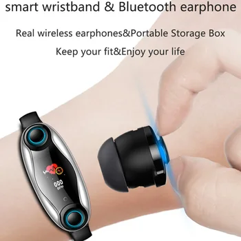 T90 Zliatiny Smart Hodinky Muži Ženy Bluetooth Slúchadlá Srdcovej frekvencie, Krvného Tlaku Monitor BT 5.0 Vodotesný pre Android IOS